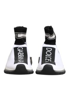 White Black Sorrento Socks Sneakers Shoes