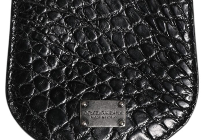 Black Exotic Skin Coin Condom Case Holder Pocket Wallet