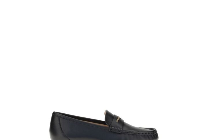 Black Calf Leather Bos Taurus Slip-On Loafers