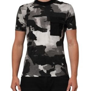 Multicolor Camouflage Men Short Sleeves T-shirt