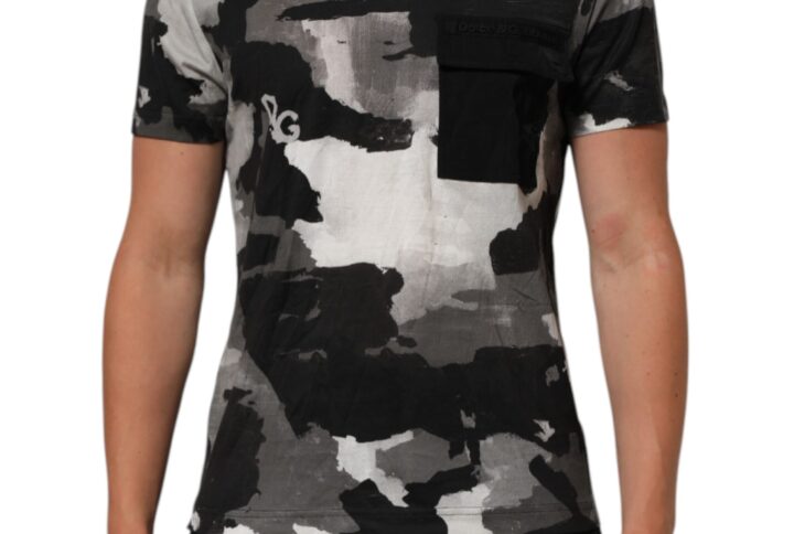 Multicolor Camouflage Men Short Sleeves T-shirt | Jag Couture London – New York
