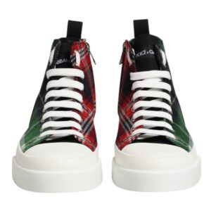 Multicolor Cotton High Top Men Sneakers Shoes