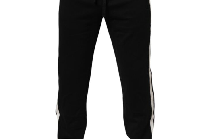 Black Cotton Jogger Sweatpants Trouser Pants | Jag Couture London – New York