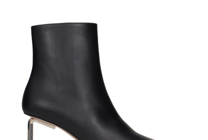 Black Leather Ankle Boots