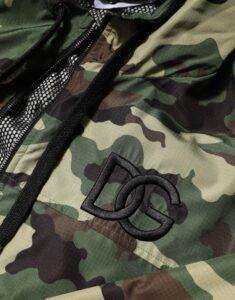 Green Camouflage Hooded Sweatshirt Jacket