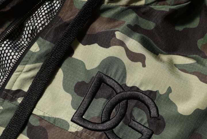 Green Camouflage Hooded Sweatshirt Jacket | Jag Couture London – New York