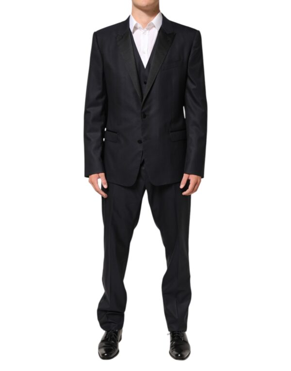 Dark Blue MARTINI 2 Buttons Suit 3 Piece Suit
