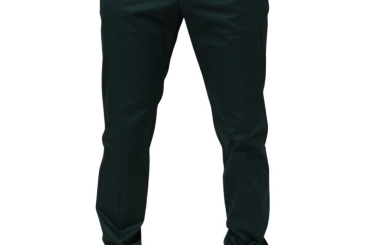 Green Cotton Formal Dress Men Trouser Pants | Jag Couture London – New York