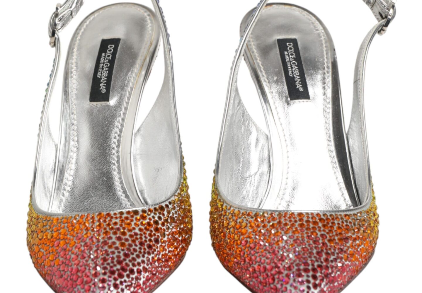 Multicolor Sequin Slingback Pumps Shoes