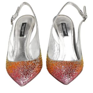 Multicolor Sequin Slingback Pumps Shoes