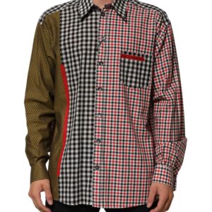 Multicolor Cotton Collared Checkered Shirt