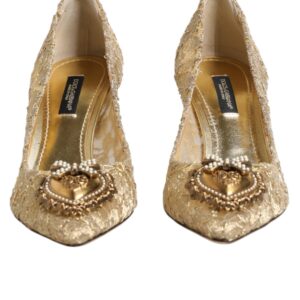 Gold Taormina Lace DEVOTION Pumps Shoes