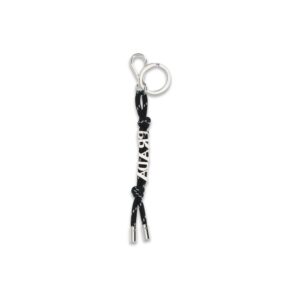 Black Recycled Polyamide Keychain - Jag Couture London