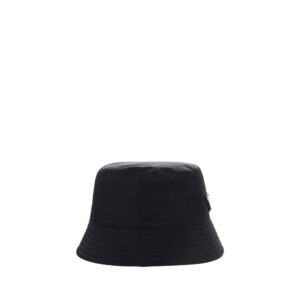 Black Polyamide Bucket Hat - Jag Couture London