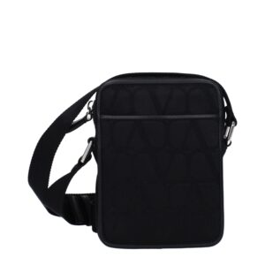 Black Fabric Crossbody Bag - Jag Couture London