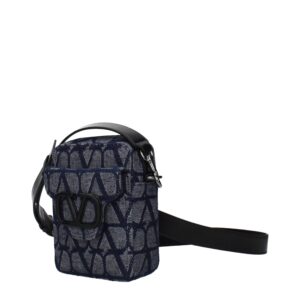 Blue Fabric Crossbody Bag - Jag Couture London