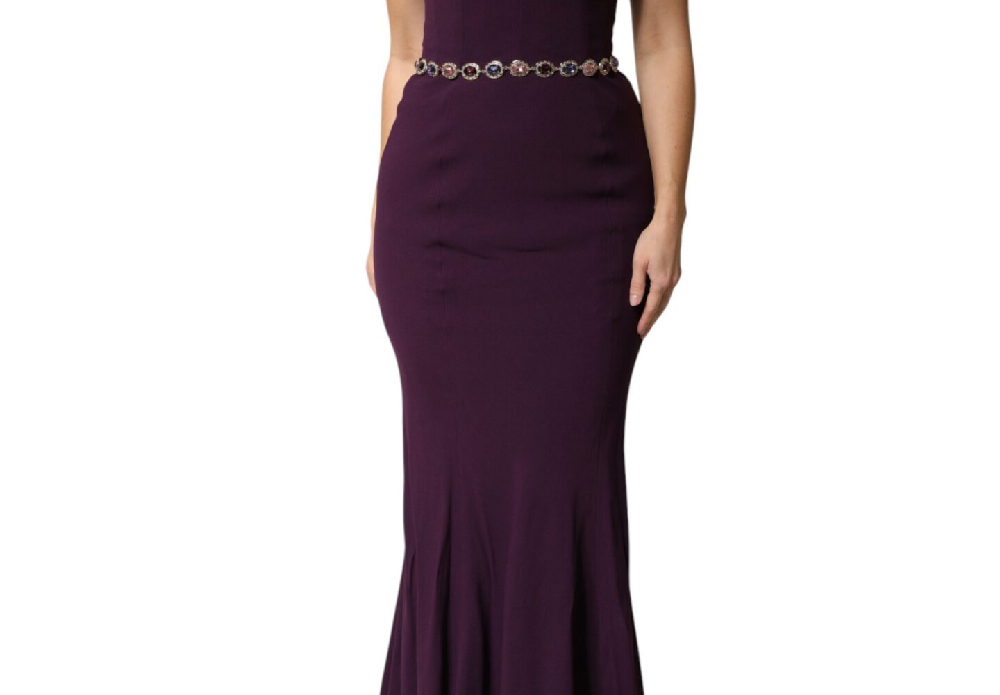Violet Embellished Sheath Mermaid Gown Dress