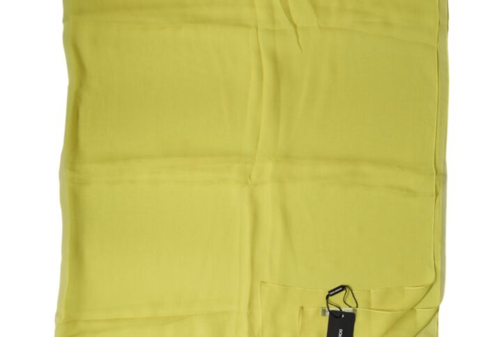 Yellow Stole Silk Neck Wrap Shawl Men Scarf