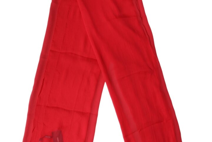 Red Stole Silk Neck Wrap Shawl Men Scarf