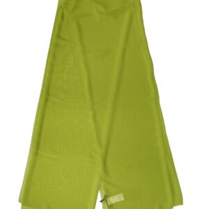 Green Polyester Stole Neck Wrap Shawl Scarf
