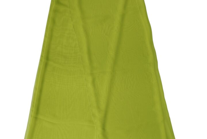 Green Polyester Stole Neck Wrap Shawl  Scarf