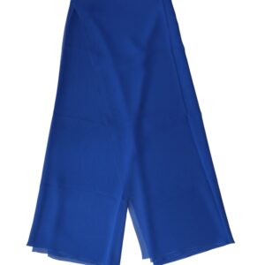 Blue Silk Stole Neck Wrap Shawl Men Scarf