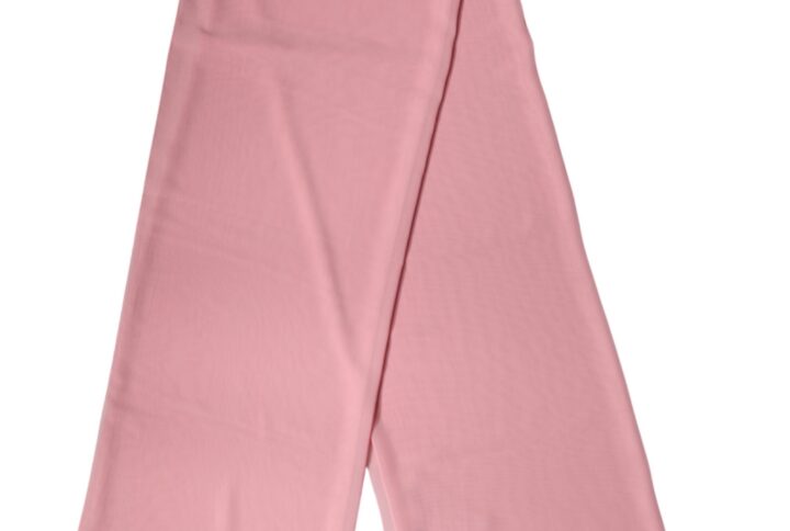 Pink Silk Stole Neck Wrap Shawl Men Scarf