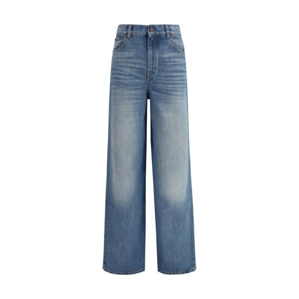 Blue Cotton Jeans Denim