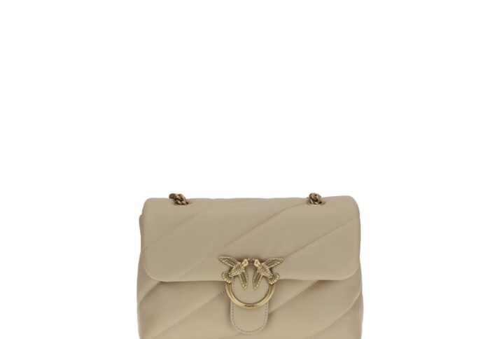 Beige Calf Leather Bos Taurus Shoulder Bag | Jag Couture London – New York