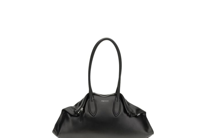 Black Calf Leather Bos Taurus Shoulder Bag | Jag Couture London – New York