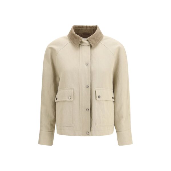 Beige Cotton Coat