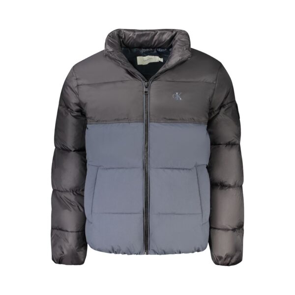 Blue Polyester Men’s Jacket