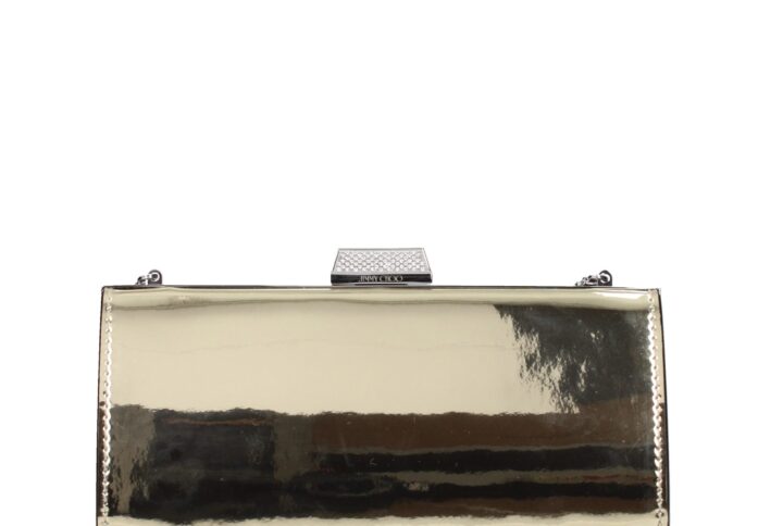 Gold Leather Clutch Bag | Jag Couture London – New York