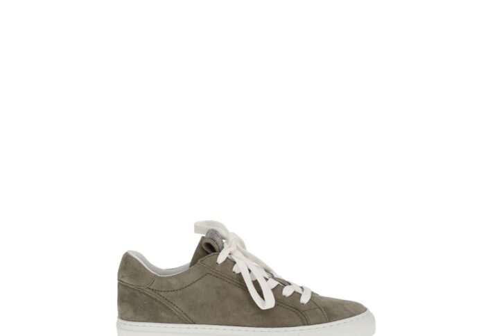Gray Calf Leather Bos Taurus Low Top Sneakers | Jag Couture London – New York