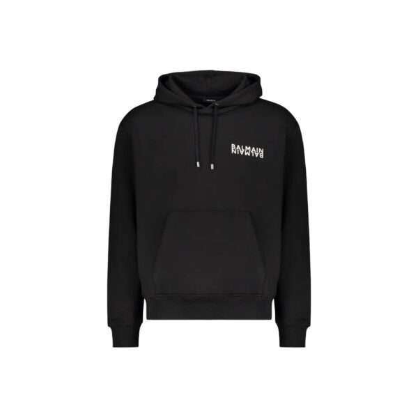 Black Cotton Hoodie
