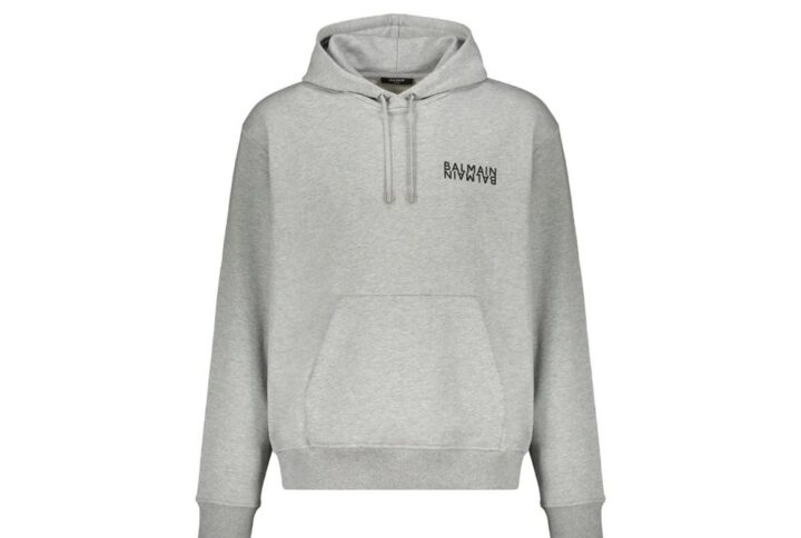 Gray Cotton Hoodie | Jag Couture London – New York