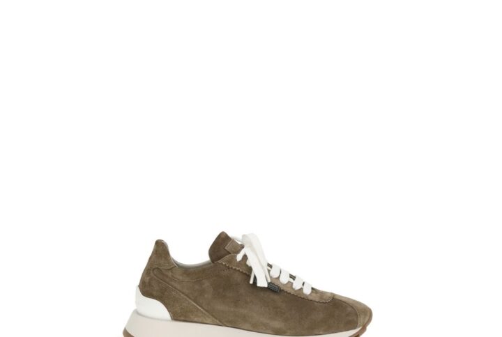 Brown Calf Leather Bos Taurus Platform Sneakers | Jag Couture London – New York