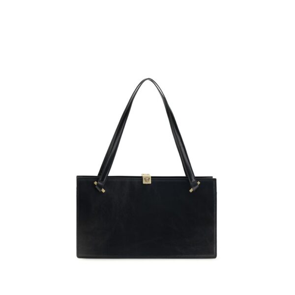 Black Calf Leather Bos Taurus Shoulder Bag