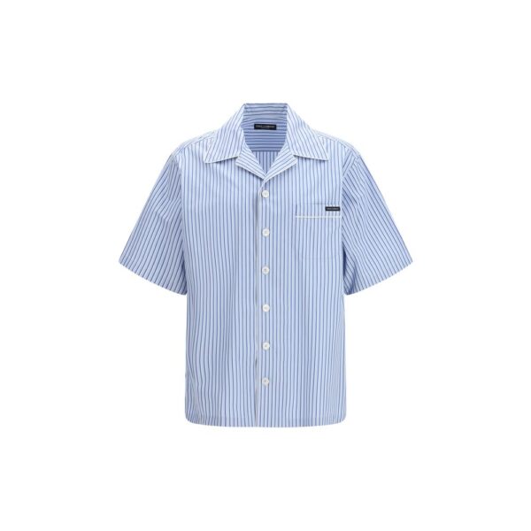 Blue Cotton Shortsleeve Shirt