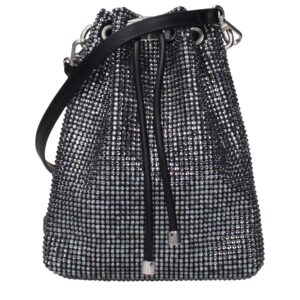 Black Satin Crossbody Bag