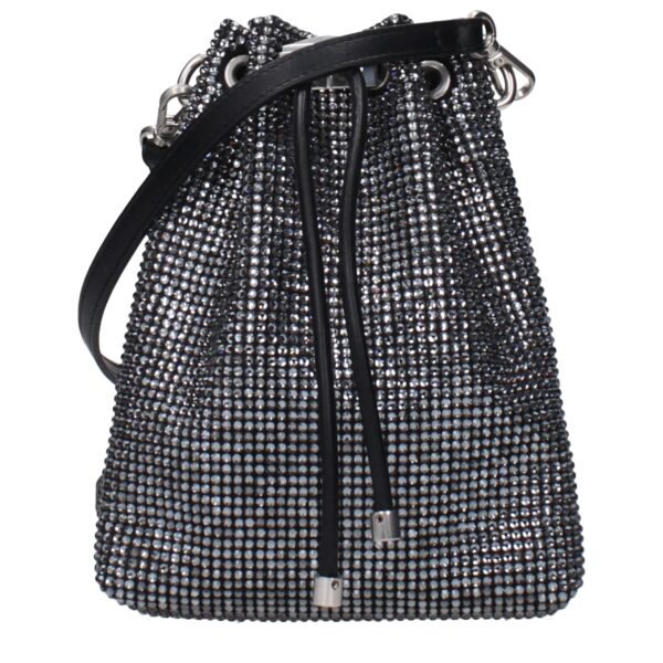 Black Satin Crossbody Bag