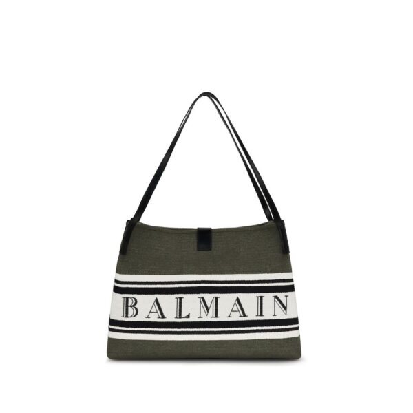 Black Cotton Shoulder Bag