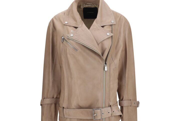 Beige Lambskin Leather Jacket | Jag Couture London – New York