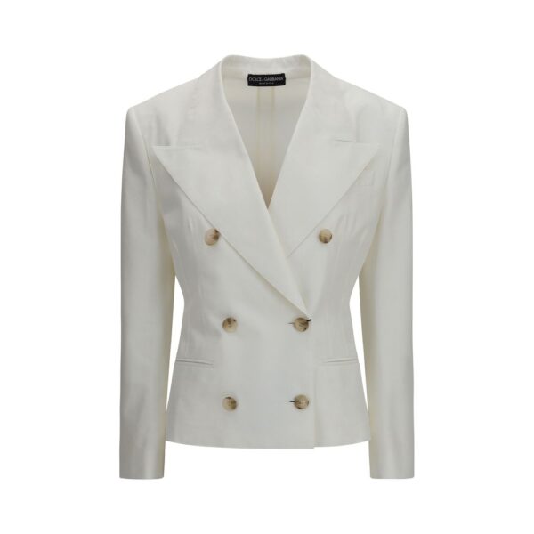White Cotton Blazer