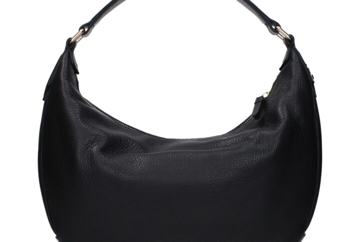 Black Leather Shoulder Bag | Jag Couture London – New York
