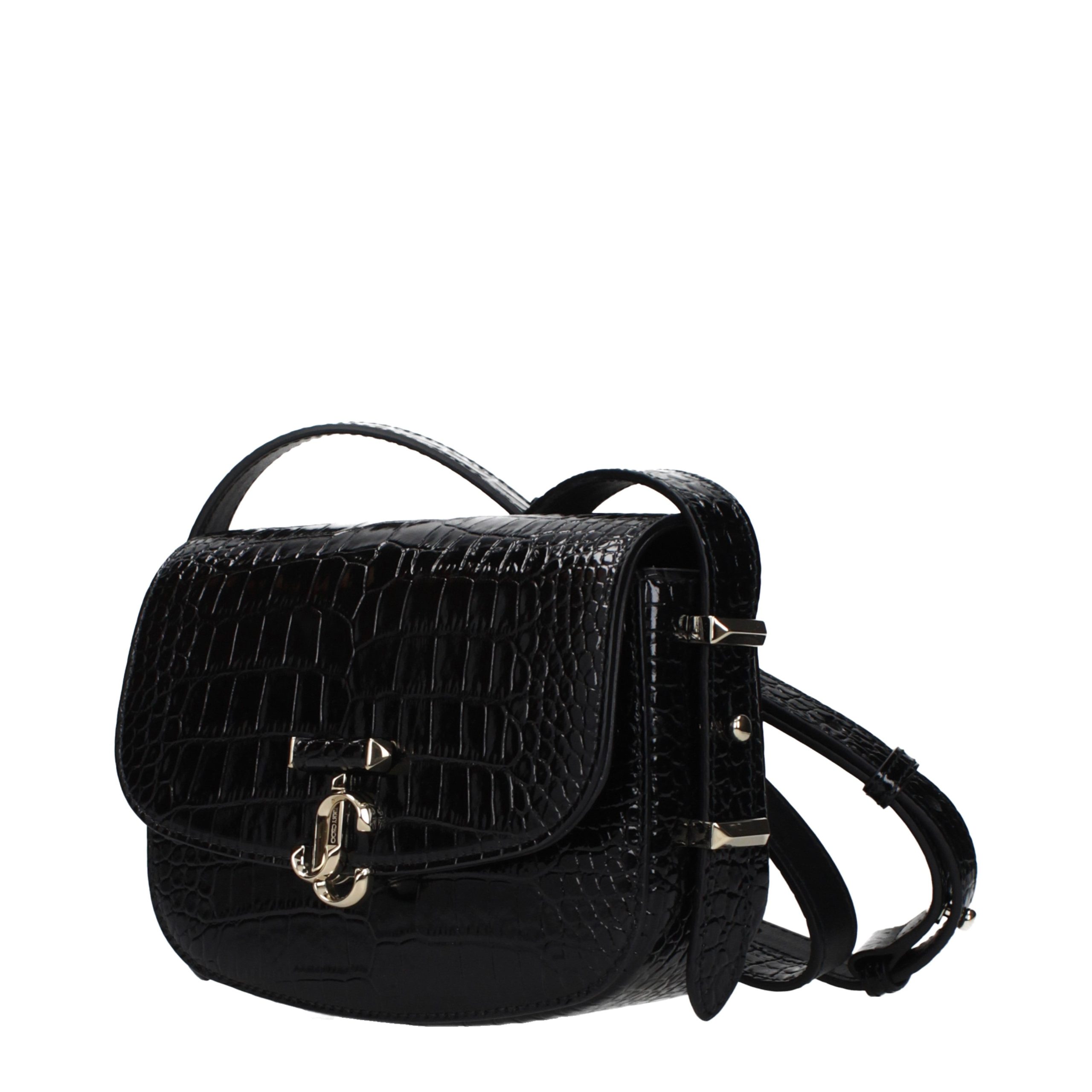 Black Leather Crossbody Bag