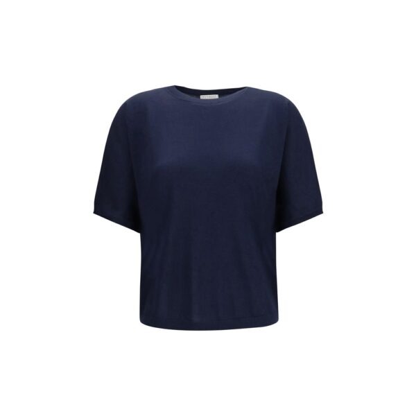 Blue Cashmere Sleeveles Sweater