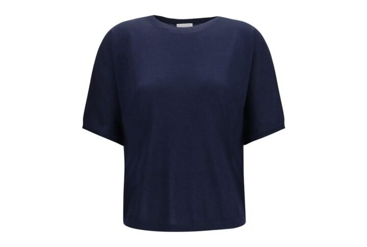 Blue Cashmere Sleeveles Sweater | Jag Couture London – New York
