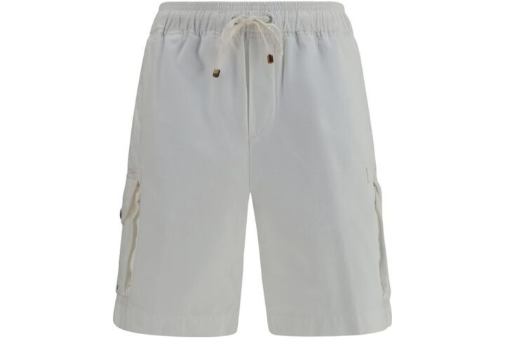 White Cotton Bermuda Shorts | Jag Couture London – New York