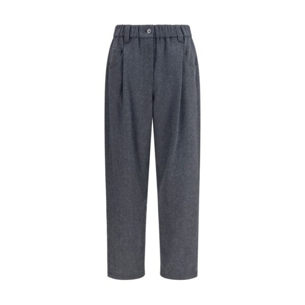 Gray Wool Oves Aries Casual Pants